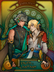 Alhaitham & Kaveh in Art Nouveau style