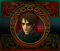 Batman in Art Nouveau style