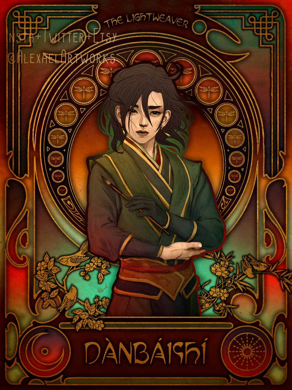 Dànbáishí in Art Nouveau style