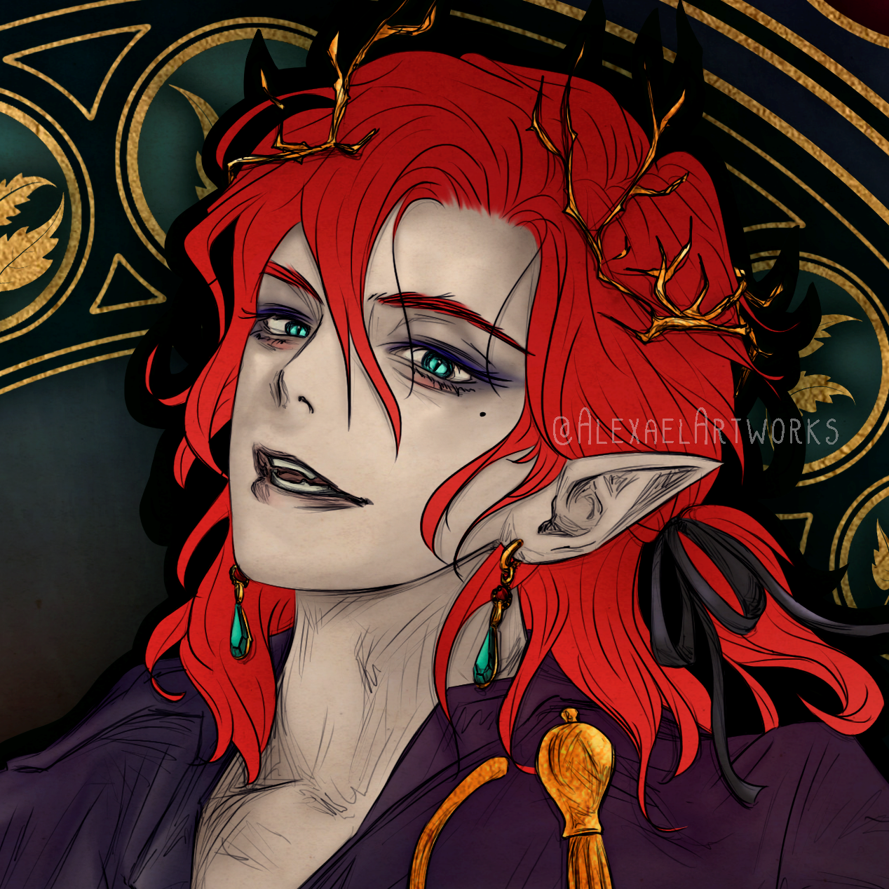 Equis Von Rad in Art Nouveau style