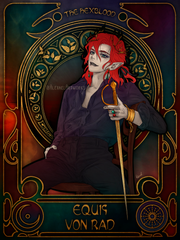Equis Von Rad in Art Nouveau style