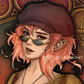 Tarot Card Lexie in Art Nouveau style
