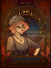 Lexie in Art Nouveau style