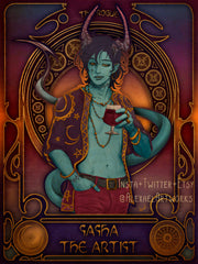 Sasha in Art Nouveau style