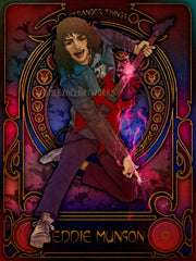 Eddie Munson in Art Nouveau style