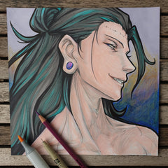 Geto (ink, colored pencils and markers)