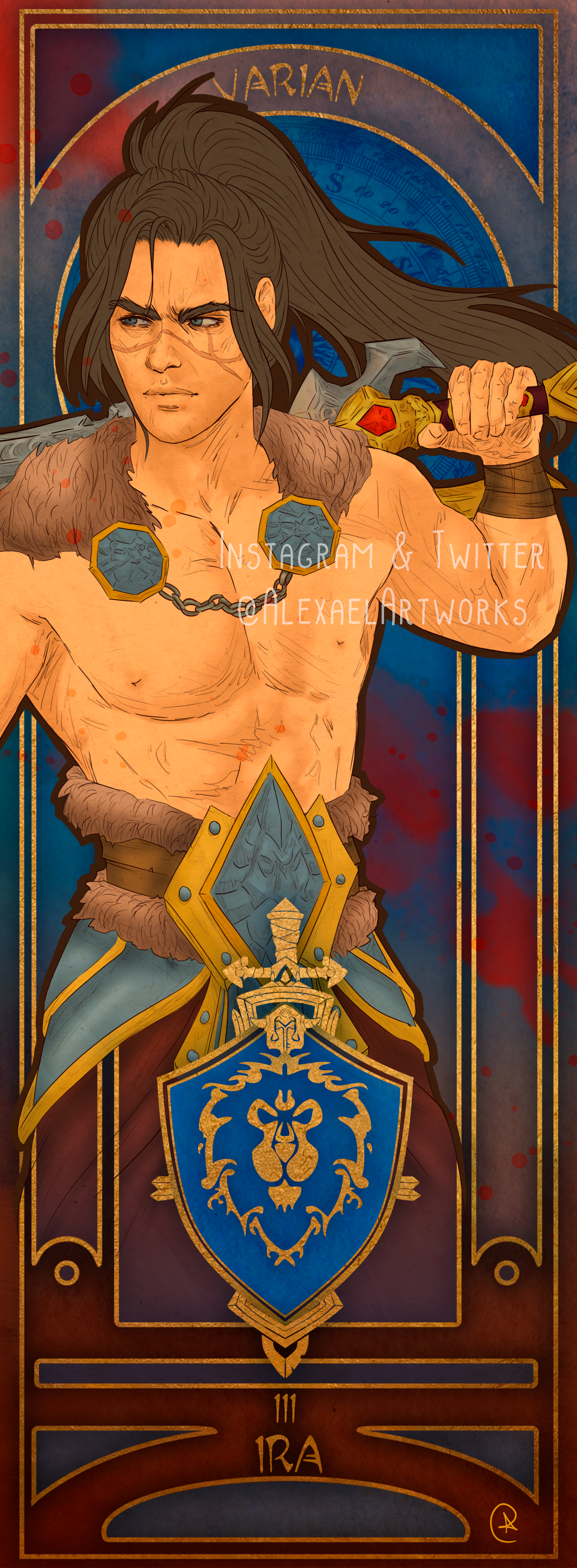 Varian in Art Nouveau style