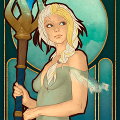 Jaina in Art Nouveau style