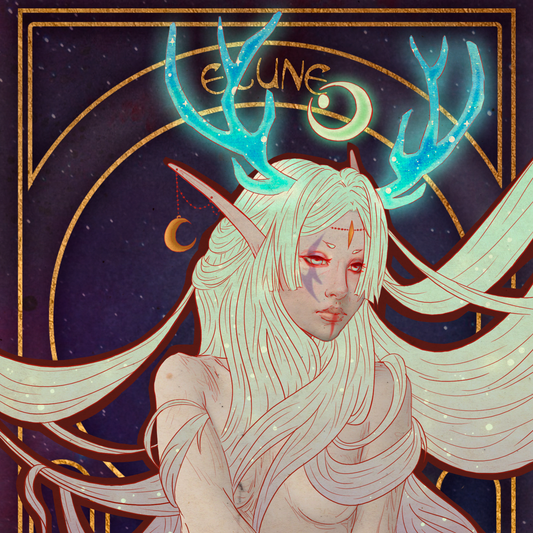 Elune in Art Nouveau style